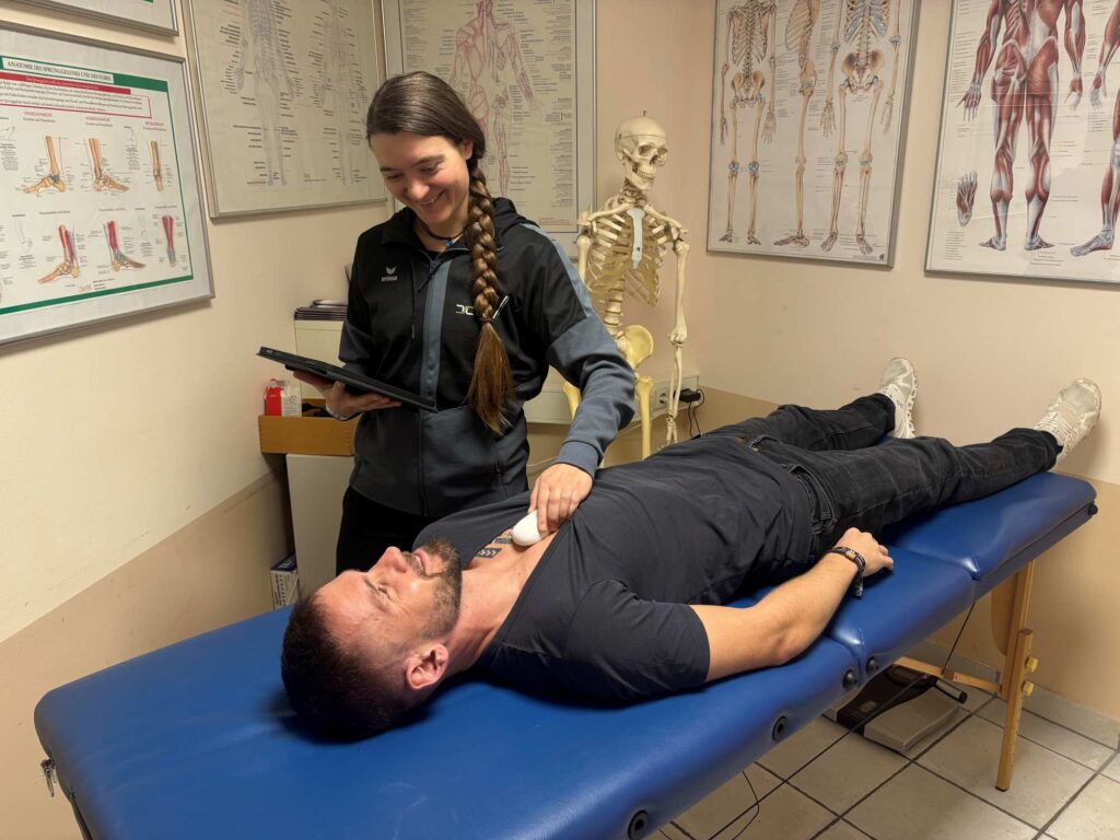 Sensor zur Durchführung eines Seismofit® VO₂max-Screenings