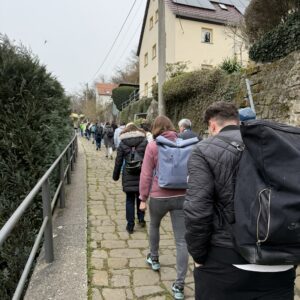 Wanderung und Gespräche zu Gesundheit am Arbeitsplatz in Dresden und Pirna.